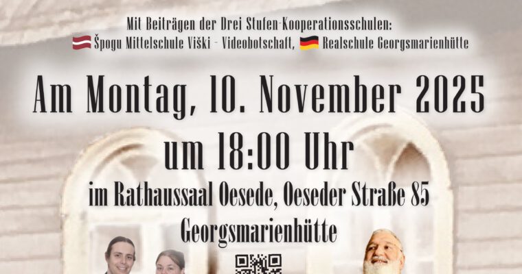 Gedenkkonzert – Eine musikalische Reise ins zerstörte Stetl Viški, Lettland